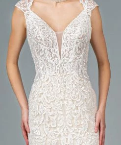 Embroidered Long Mermaid Wedding Dress By Elizabeth K GL1802 9 Embroidered Long Mermaid Wedding Dress By Elizabeth K GL1802
