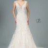 Embroidered Long Mermaid Wedding Dress By Elizabeth K GL1802