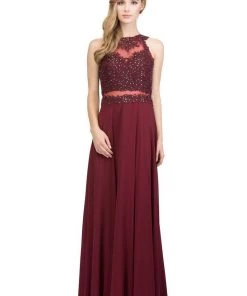 Starbox Embroidered Long Mock Two Piece Dress By Star Box 16146 17 Starbox Embroidered Long Mock Two Piece Dress By Star Box 16146