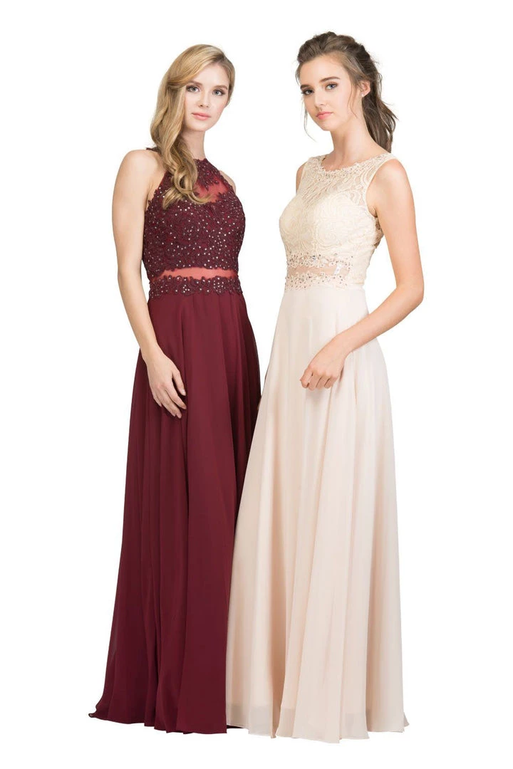 Starbox Embroidered Long Mock Two Piece Dress By Star Box 16146 3 Starbox Embroidered Long Mock Two Piece Dress By Star Box 16146