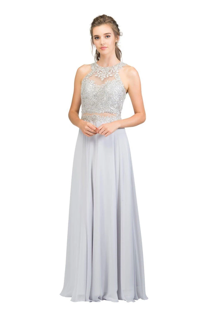 Starbox Embroidered Long Mock Two Piece Dress By Star Box 16146 10 Starbox Embroidered Long Mock Two Piece Dress By Star Box 16146