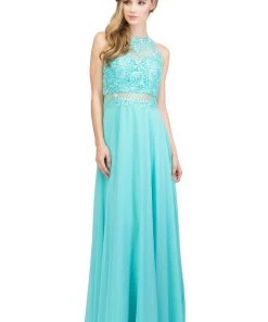 Starbox Embroidered Long Mock Two Piece Dress By Star Box 16146 20 Starbox Embroidered Long Mock Two Piece Dress By Star Box 16146