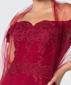 Embroidered Long Off Shoulder Dress With Slit By Elizabeth K GL2708 Prom 24 Embroidered Long Off Shoulder Dress With Slit By Elizabeth K GL2708 Prom