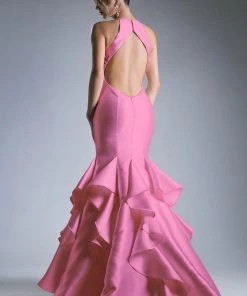 Embroidered Mikado Mermaid Dress By Cinderella Divine 83830 Prom