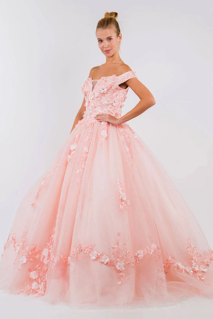 Embroidered Off Shoulder Ball Gown By Elizabeth K GL1958 11 Embroidered Off Shoulder Ball Gown By Elizabeth K GL1958