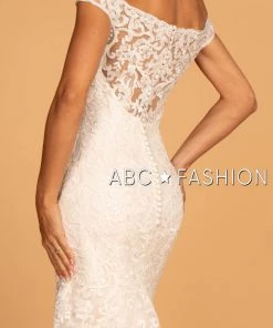 Embroidered Off Shoulder Mermaid Wedding Dress By Elizabeth K GL2593 8 Embroidered Off Shoulder Mermaid Wedding Dress By Elizabeth K GL2593