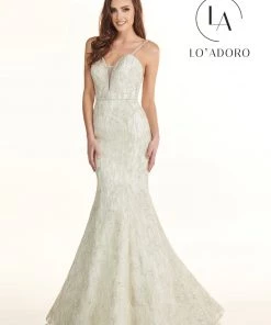 Lo Adoro By Mary's Bridal Embroidered Overskirt Wedding Gown By Mary's Bridal M743