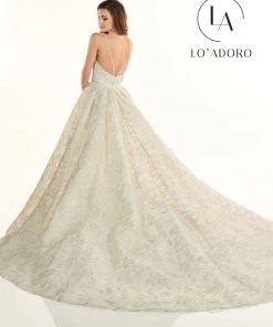 Lo Adoro By Mary's Bridal Embroidered Overskirt Wedding Gown By Mary's Bridal M743