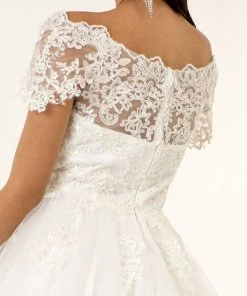 Prom Embroidered Short Off Shoulder Dress By Elizabeth K GS1953 32 Prom Embroidered Short Off Shoulder Dress By Elizabeth K GS1953