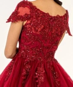 Prom Embroidered Short Off Shoulder Dress By Elizabeth K GS1953 28 Prom Embroidered Short Off Shoulder Dress By Elizabeth K GS1953