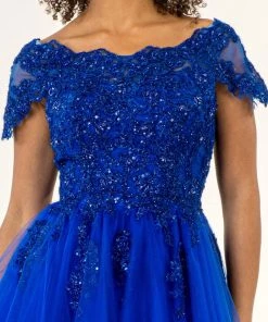 Prom Embroidered Short Off Shoulder Dress By Elizabeth K GS1953 24 Prom Embroidered Short Off Shoulder Dress By Elizabeth K GS1953