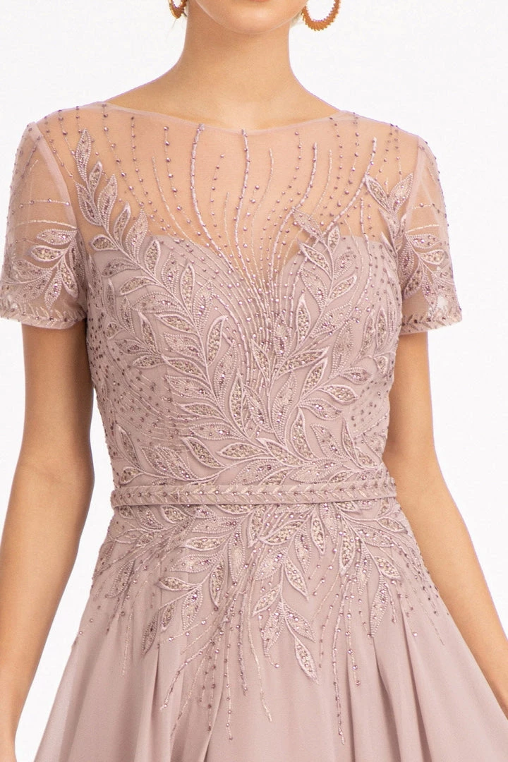 Embroidered Short Sleeve Gown By Elizabeth K GL3067 17 Embroidered Short Sleeve Gown By Elizabeth K GL3067
