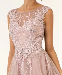 Embroidered Sleeveless Gown By Elizabeth K GL1923 Prom