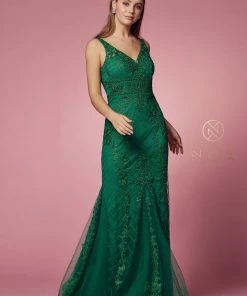 Embroidered Sleeveless Mermaid Dress By Nox Anabel A398 63 Embroidered Sleeveless Mermaid Dress By Nox Anabel A398