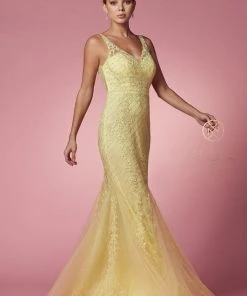 Embroidered Sleeveless Mermaid Dress By Nox Anabel A398 42 Embroidered Sleeveless Mermaid Dress By Nox Anabel A398