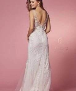 Embroidered Sleeveless Mermaid Dress By Nox Anabel A398 66 Embroidered Sleeveless Mermaid Dress By Nox Anabel A398