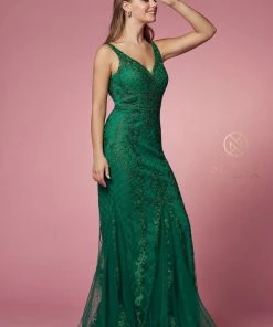 Embroidered Sleeveless Mermaid Dress By Nox Anabel A398 64 Embroidered Sleeveless Mermaid Dress By Nox Anabel A398