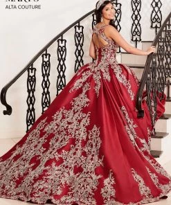 Mary's Bridal Embroidered Sleeveless Quinceanera Dress By Alta Couture MQ3050