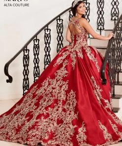 Mary's Bridal Embroidered Sleeveless Quinceanera Dress By Alta Couture MQ3050