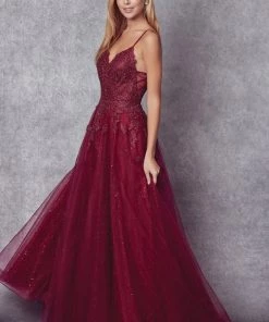 Prom Embroidered Sleeveless Tulle Gown By Juliet 234 28 Prom Embroidered Sleeveless Tulle Gown By Juliet 234