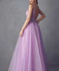 Embroidered Sleeveless Tulle Gown By Juliet 257 Prom 22 Embroidered Sleeveless Tulle Gown By Juliet 257 Prom