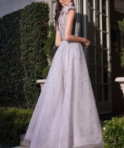 Prom Feather Layered Tulle Gown By Cinderella Divine B704