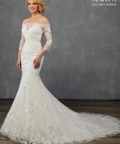 Mary's Bridal Couture Damour Collection Wedding Dresses Fitted Applique Bridal Gown By Mary's Bridal MB4106 16 Mary's Bridal Couture Damour Collection Wedding Dresses Fitted Applique Bridal Gown By Mary's Bridal MB4106