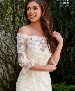 Mary's Bridal Couture Damour Collection Wedding Dresses Fitted Applique Bridal Gown By Mary's Bridal MB4106 15 Mary's Bridal Couture Damour Collection Wedding Dresses Fitted Applique Bridal Gown By Mary's Bridal MB4106