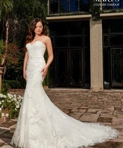 Mary's Bridal Couture Damour Collection Wedding Dresses Fitted Applique Bridal Gown By Mary's Bridal MB4106 14 Mary's Bridal Couture Damour Collection Wedding Dresses Fitted Applique Bridal Gown By Mary's Bridal MB4106