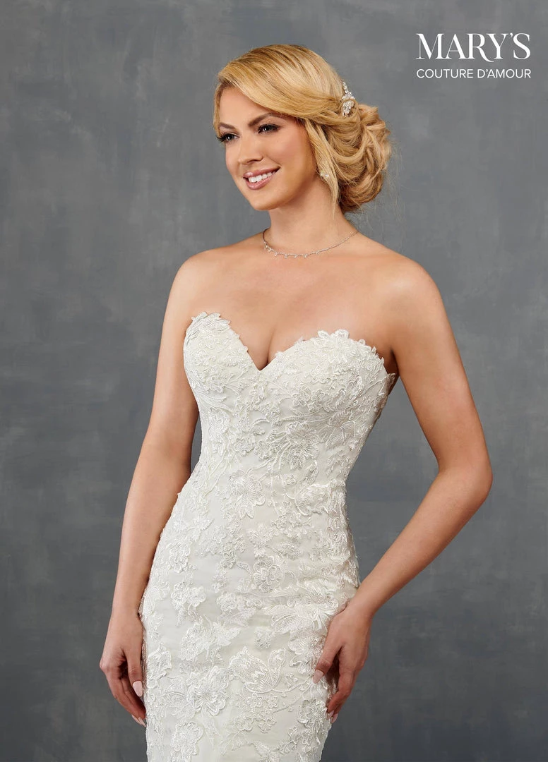 Mary's Bridal Couture Damour Collection Wedding Dresses Fitted Applique Bridal Gown By Mary's Bridal MB4106 8 Mary's Bridal Couture Damour Collection Wedding Dresses Fitted Applique Bridal Gown By Mary's Bridal MB4106
