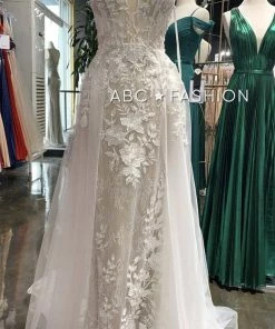 Prom Fitted Applique Overskirt Gown By Cinderella Divine CD931W