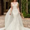 Mary's Bridal Couture Damour Collection Wedding Dresses Fitted Cape Bridal Gown By Mary's Bridal MB4113