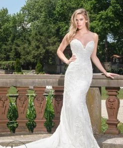 Lo Adoro By Mary's Bridal Fitted Embroidered Bridal Gown By Mary's Bridal M610 Wedding Dresses