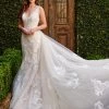 Florencia By Mary's Bridal Fitted Floral Applique Bridal Gown By Mary's Bridal MB3113 Wedding Dresses