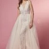 Prom Fitted Lace A-line Tulle Gown By Nox Anabel E474