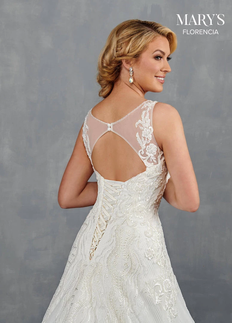Florencia By Mary's Bridal Wedding Dresses Fitted Lace Bridal Gown By Mary's Bridal MB3116 8 Florencia By Mary's Bridal Wedding Dresses Fitted Lace Bridal Gown By Mary's Bridal MB3116