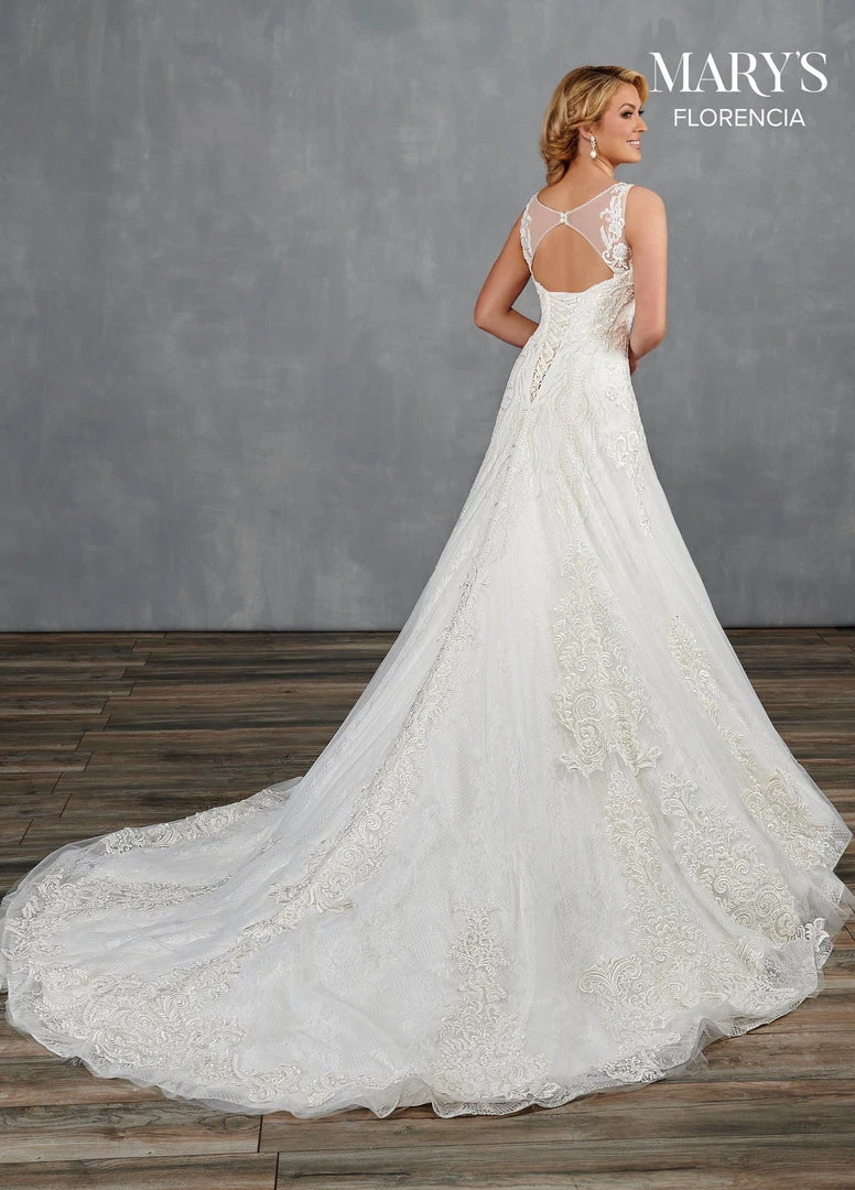 Florencia By Mary's Bridal Wedding Dresses Fitted Lace Bridal Gown By Mary's Bridal MB3116 9 Florencia By Mary's Bridal Wedding Dresses Fitted Lace Bridal Gown By Mary's Bridal MB3116