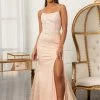 Prom Fitted Lace-Up Embellished Gown By Elizabeth K GL3052