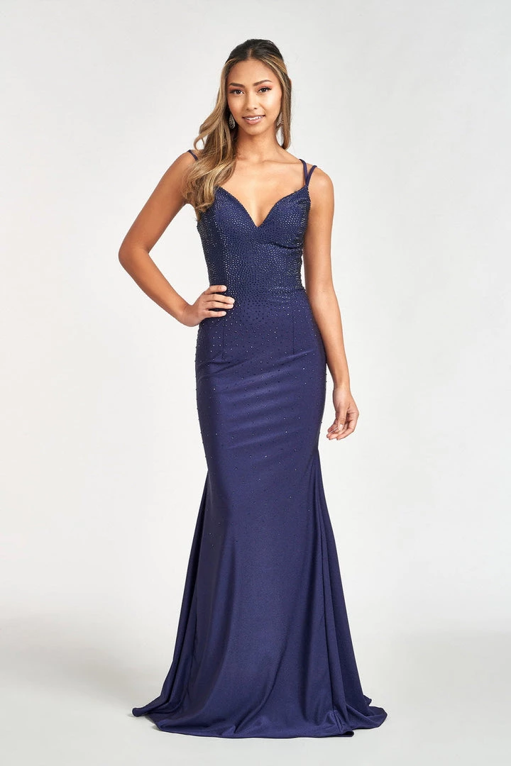 Fitted Lace-Up Rhinestone Gown By Elizabeth K GL3036 Prom 11 Fitted Lace-Up Rhinestone Gown By Elizabeth K GL3036 Prom