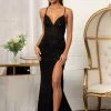 Prom Fitted Lace-Up Sequin Gown By Elizabeth K GL3006 1 Prom Fitted Lace-Up Sequin Gown By Elizabeth K GL3006