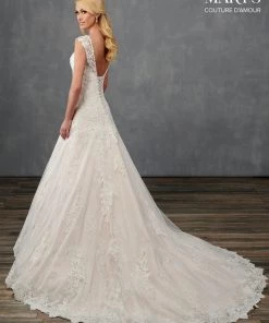 Mary's Bridal Couture Damour Collection Fitted Lace Wedding Dress By Mary's Bridal MB4105