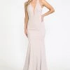 Fitted Long Halter Jersey Dress By Poly USA 8262 Prom 1 Fitted Long Halter Jersey Dress By Poly USA 8262 Prom