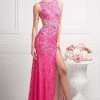 Prom Fitted Long Lace Dress By Cinderella Divine CP807 1 Prom Fitted Long Lace Dress By Cinderella Divine CP807