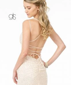 Prom Fitted Long Sequin Dress With Corset Back By Elizabeth K GL1814 10 Prom Fitted Long Sequin Dress With Corset Back By Elizabeth K GL1814