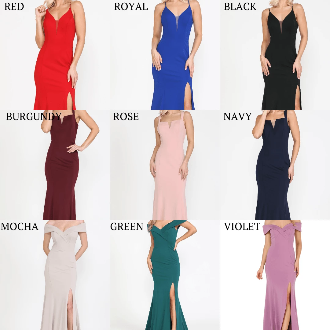 Fitted Long Sleeveless Jersey Dress By Poly USA 8148 Prom 12 Fitted Long Sleeveless Jersey Dress By Poly USA 8148 Prom