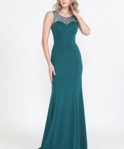Fitted Long Sleeveless Jersey Dress By Poly USA 8148 Prom 15 Fitted Long Sleeveless Jersey Dress By Poly USA 8148 Prom