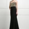 Prom Fitted Long Strapless Dress By Cinderella Divine CD488