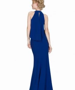 Fitted Long Two Piece Dress By Cinderella Divine A1602