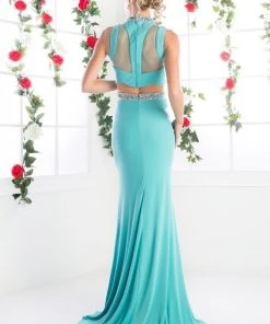 Prom Fitted Long Two Piece Dress By Cinderella Divine CK20