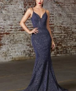 Fitted Glitter Mermaid Gown By Cinderella Divine CB054 Prom 11 Fitted Glitter Mermaid Gown By Cinderella Divine CB054 Prom